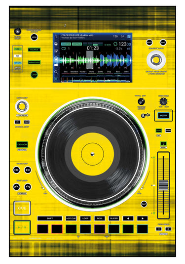 Denon DJ SC 5000 M Skin Blacknyellow